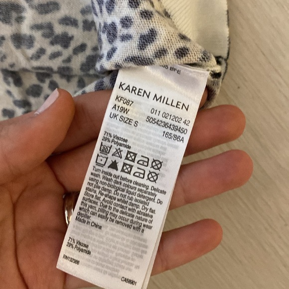 Karen Millen Women’s 3/4 Sleeve Length Top Size Small - Picture 4 of 5